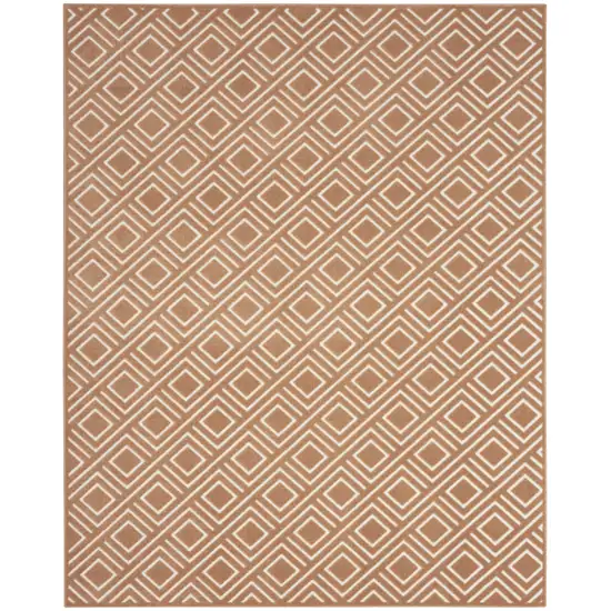 Brown Geometric Area Rug Photo 1