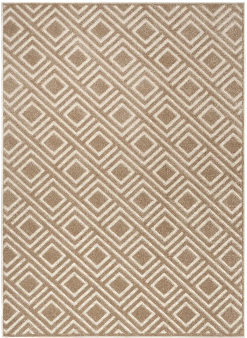 Brown Geometric Area Rug Photo 4