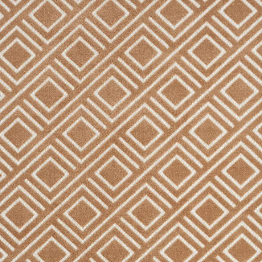 Brown Geometric Area Rug Photo 7