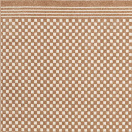 Brown Geometric Area Rug Photo 9
