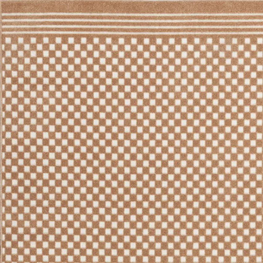 Brown Geometric Area Rug Photo 9