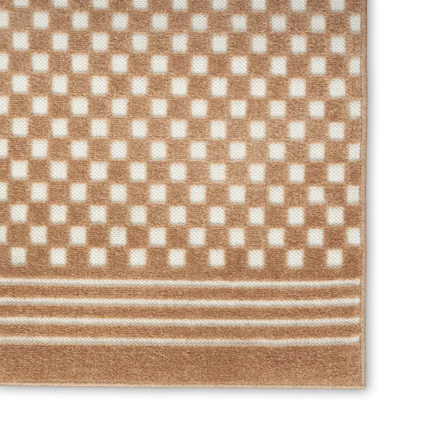 Brown Geometric Area Rug Photo 5