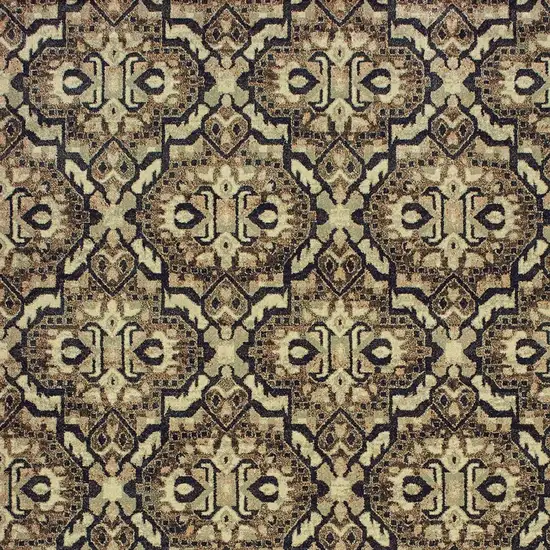 Brown Geometric Area Rug Photo 7