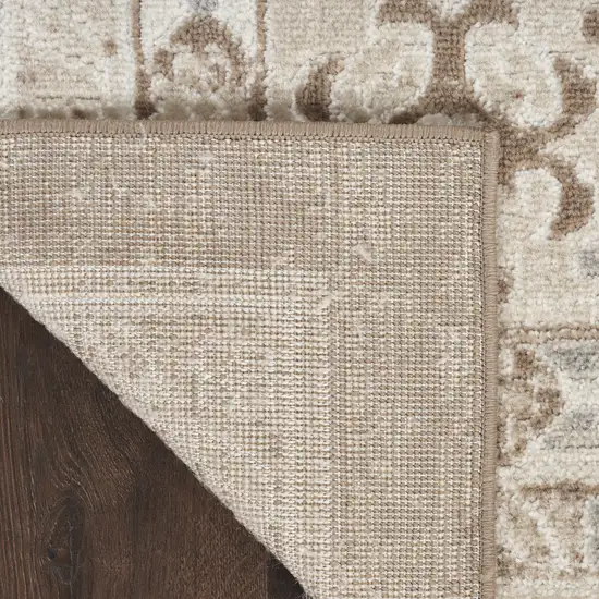 Brown Geometric Distressed Area Rug Photo 8