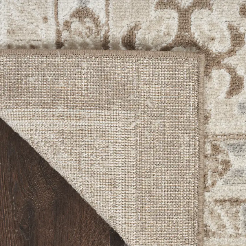 Brown Geometric Distressed Area Rug Photo 8