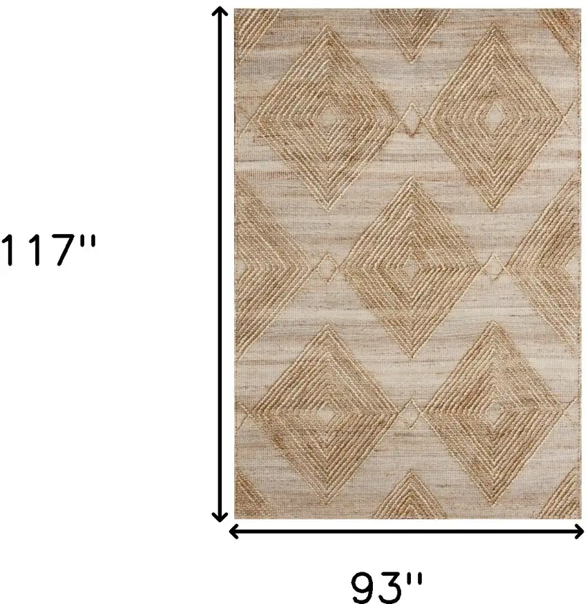 Brown Geometric Hand Woven Area Rug Photo 9