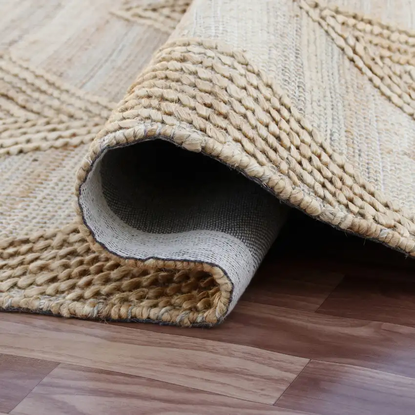 Brown Geometric Hand Woven Area Rug Photo 6