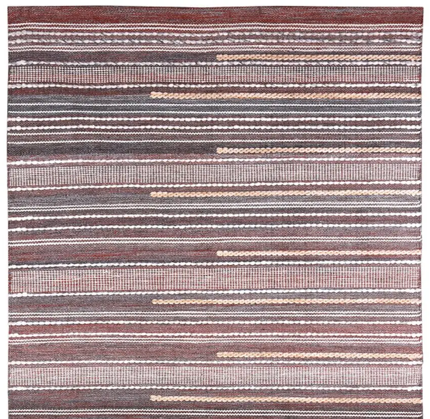 Brown Geometric Hand Woven Area Rug Photo 4