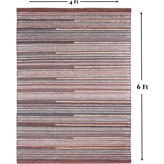Brown Geometric Hand Woven Area Rug Photo 6