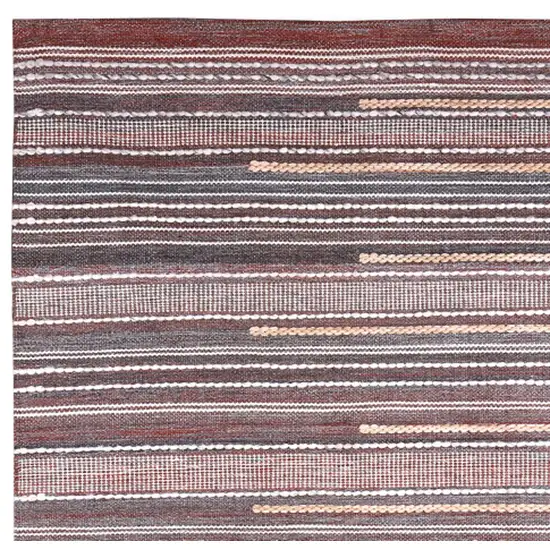 Brown Geometric Hand Woven Area Rug Photo 5