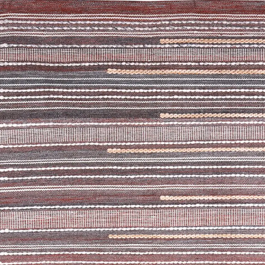 Brown Geometric Hand Woven Area Rug Photo 6