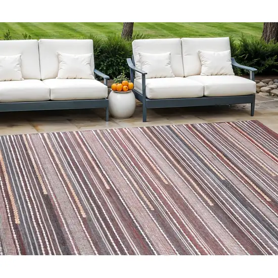 Brown Geometric Hand Woven Area Rug Photo 1