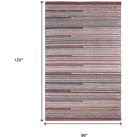 Brown Geometric Hand Woven Area Rug Photo 3