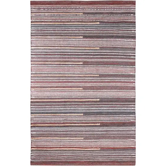 Brown Geometric Hand Woven Area Rug Photo 5