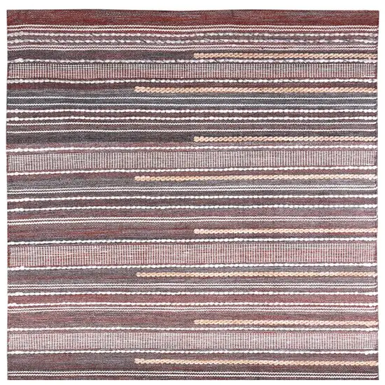 Brown Geometric Hand Woven Area Rug Photo 4