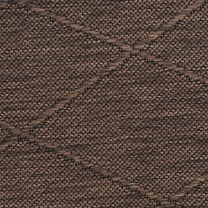Brown Geometric Power Loom Non Skid Area Rug Photo 9