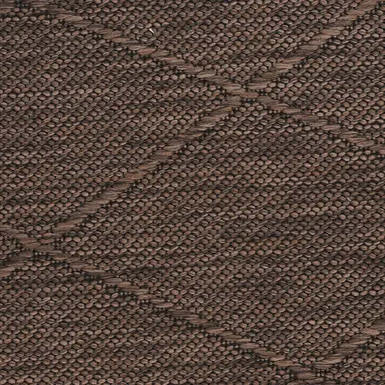 Brown Geometric Power Loom Non Skid Area Rug Photo 6