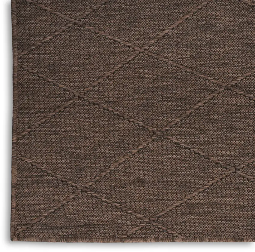 Brown Geometric Power Loom Non Skid Area Rug Photo 7