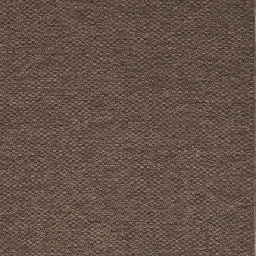 Brown Geometric Power Loom Non Skid Area Rug Photo 3