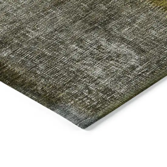 Brown Gold And Taupe Patchwork Washable Indoor Outdoor Area Rug Photo 4