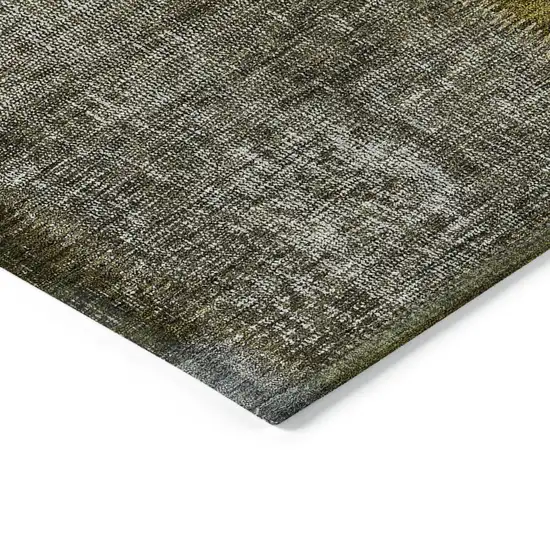 Brown Gold And Taupe Patchwork Washable Indoor Outdoor Area Rug Photo 4