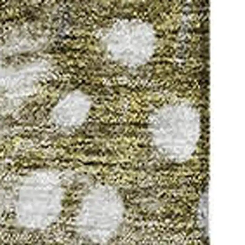 Brown Gray And Beige Polka Dot Washable Area Rug With UV Protection Photo 3