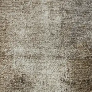 Photo of Brown Gray And Ivory Abstract Washable Area Rug With UV Protection