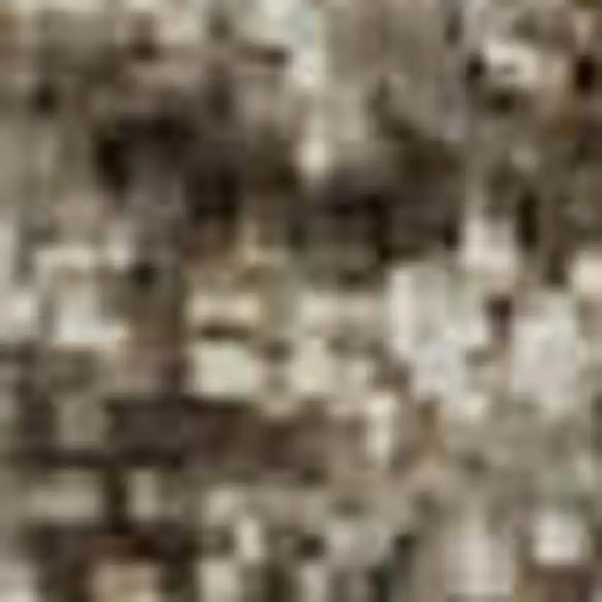 Brown Gray And Ivory Abstract Washable Area Rug With UV Protection Photo 3