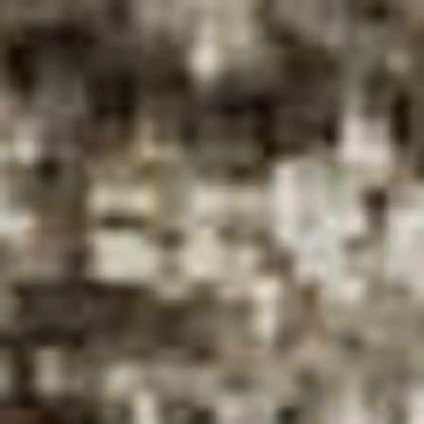 Brown Gray And Ivory Abstract Washable Area Rug With UV Protection Photo 1