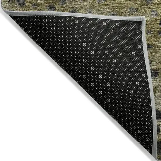 Brown Gray And Ivory Abstract Washable Indoor Outdoor Area Rug Photo 3