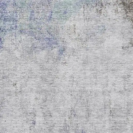 Brown Gray And Purple Abstract Washable Area Rug With UV Protection Photo 2