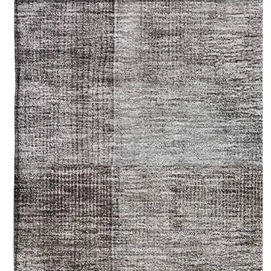 Brown Green And Blue Abstract Washable Area Rug With UV Protection Photo 3