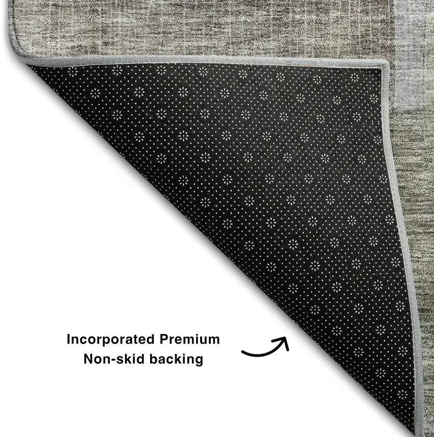 Brown Green And Blue Abstract Washable Area Rug With UV Protection Photo 5