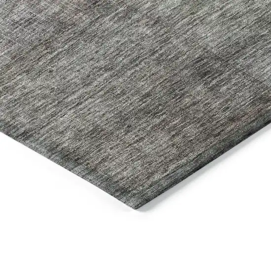 Brown Green And Blue Abstract Washable Indoor Outdoor Area Rug Photo 4