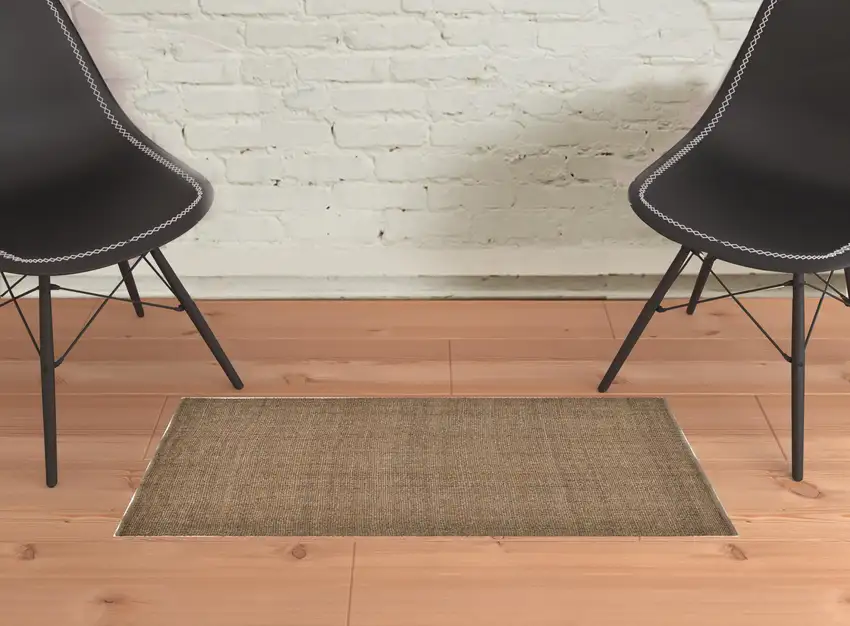 Brown Hand Woven Area Rug Photo 2