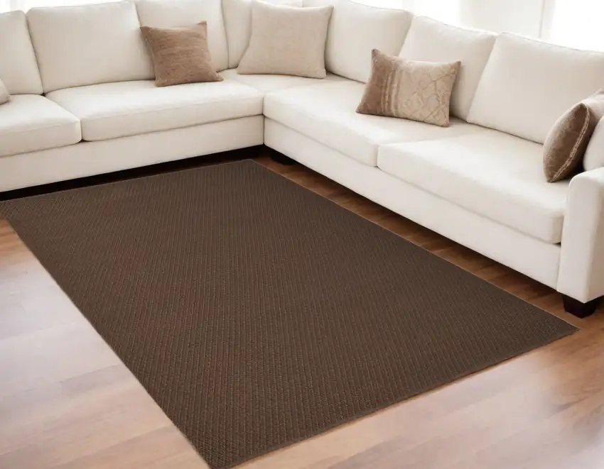 Brown Hand Woven Area Rug Photo 1