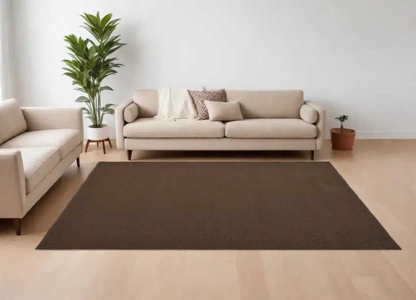 Brown Hand Woven Area Rug Photo 1