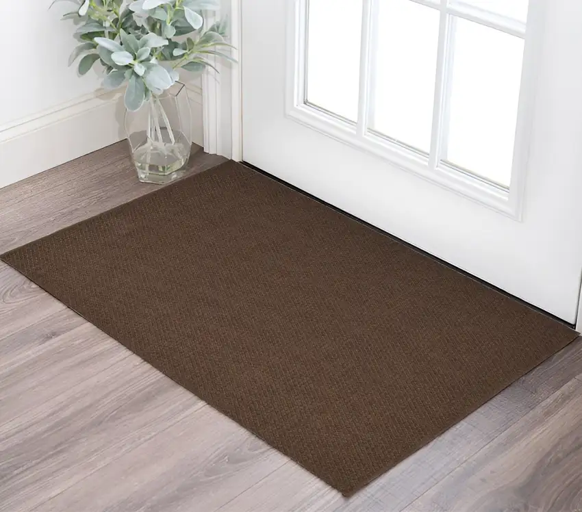 Brown Hand Woven Area Rug Photo 1