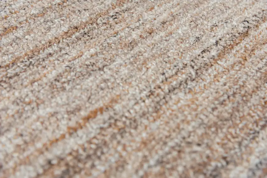 Brown Ivory And Dark Gray Striped Hand Tufted Area Rug Photo 4