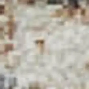 Photo of Brown Ivory And Gray Geometric Washable Area Rug With UV Protection