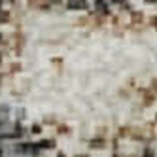 Brown Ivory And Gray Geometric Washable Area Rug With UV Protection Photo 3