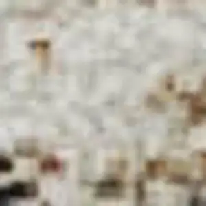 Photo of Brown Ivory And Gray Geometric Washable Area Rug With UV Protection