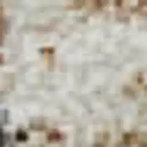 Photo of Brown Ivory And Gray Geometric Washable Area Rug With UV Protection