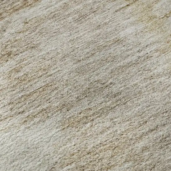 Brown Ivory And Gray Woodland Lodge Washable Area Rug With UV Protection Photo 3