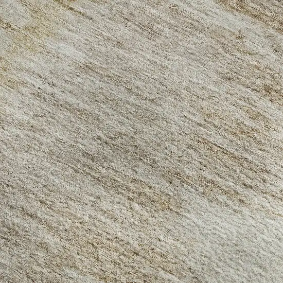 Brown Ivory And Gray Woodland Lodge Washable Area Rug With UV Protection Photo 4