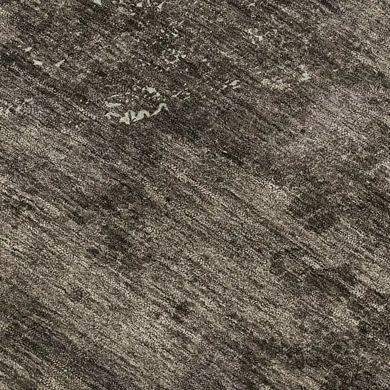 Brown Ivory And Taupe Abstract Washable Area Rug With UV Protection Photo 4