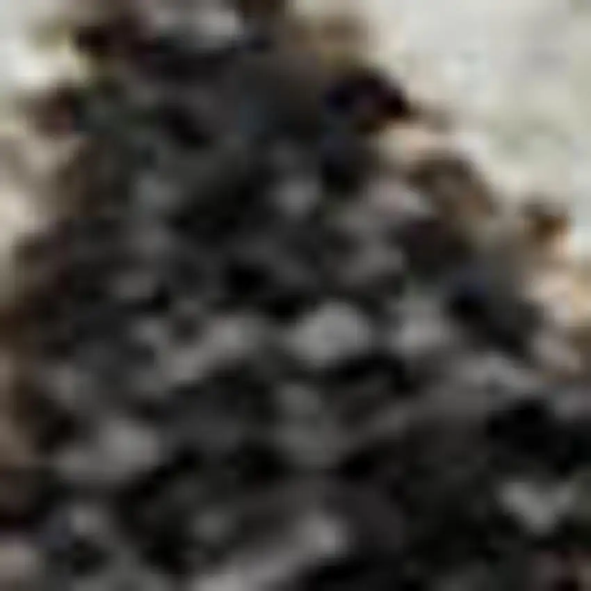 Brown Ivory And Taupe Plaid Washable Area Rug With UV Protection Photo 2