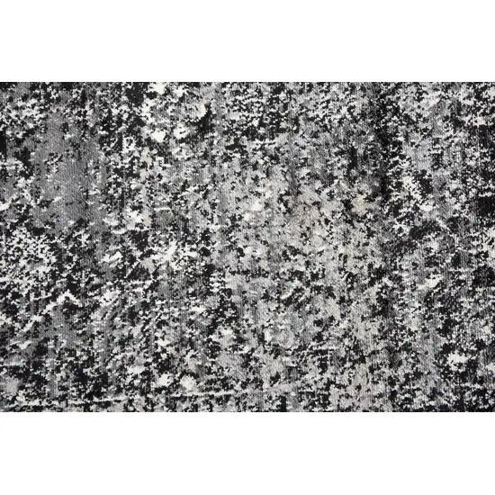 Brown Ivory Black And Light Gray Oriental Area Rug Photo 4