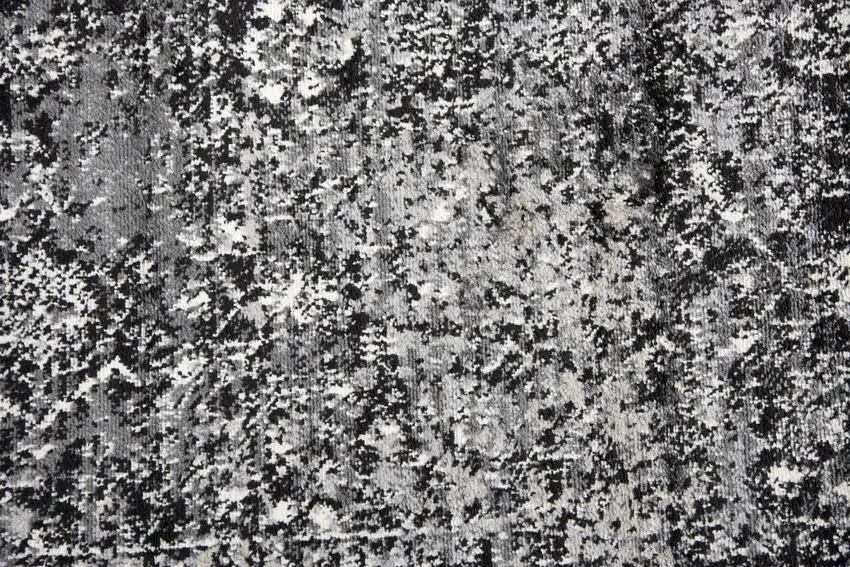 Brown Ivory Black And Light Gray Oriental Area Rug Photo 4