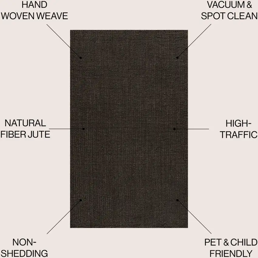 Brown Jute Handmade Area Rug Photo 8